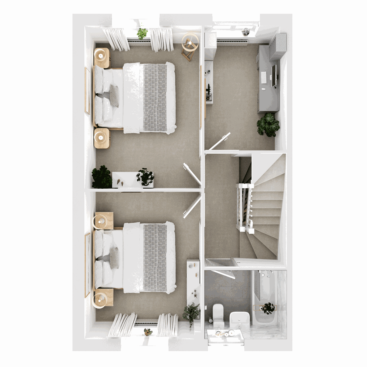 First Floor 3D floor plan